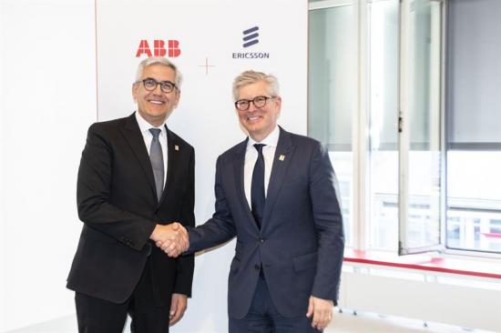 Ulrich Spiesshofer, koncernchef på ABB och <span>Börje Ekholm, President och CEO på Ericsson.</span>