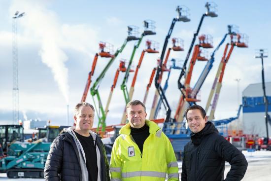 Anders Lannerö, Marieviks El, Anders Johansson, Fastpartner och Sebastian Rosén, Elektroskandia.