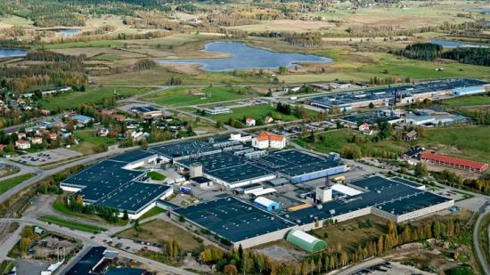 Svenska Fönsters fabrik för fönstertillverkning i Edsbyn.