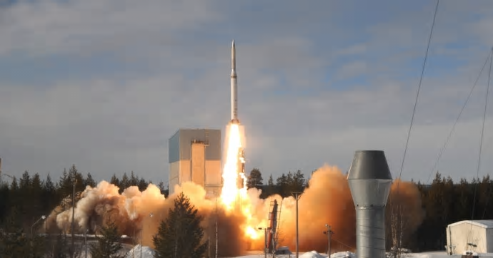 Rymdbasen Esrange Space Center utanför Kiruna.