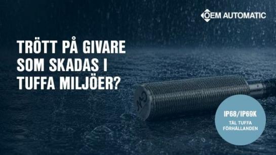 Induktiv givare helt i metall | Datasensing&nbsp;