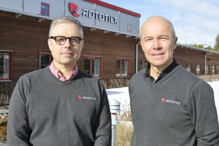 Per Väppling, marknads- och försäljningschef och Anders Jonsson, VD.