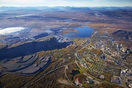 Flygbild Kiruna
