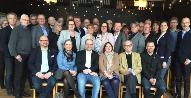 Nätverket för starka industrikommuner samlade på skidanläggningen Isaberg Hestra i Gislaveds kommun den 4-5 april.