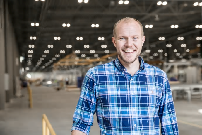 Johan Axelsson, VD Derome Husproduktion AB.